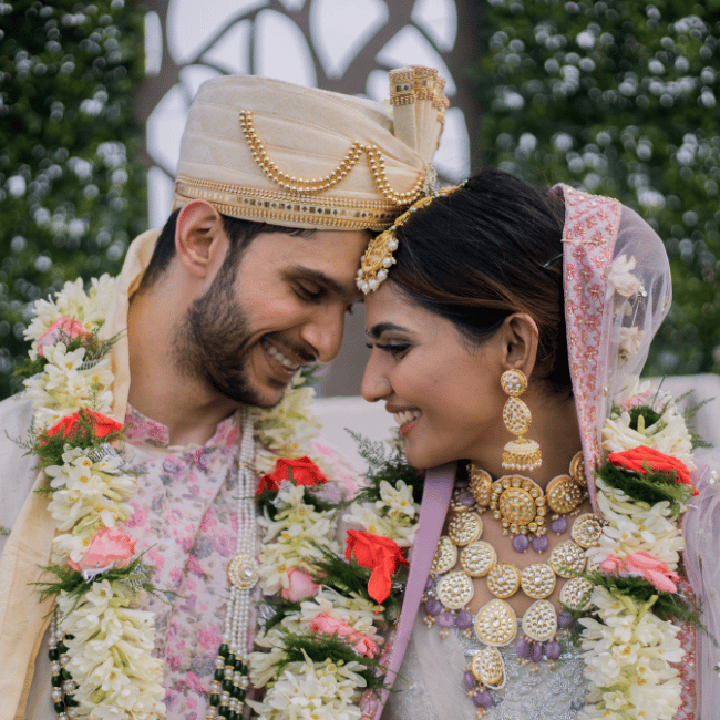 Indian couple at their destination wedding